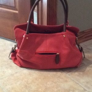 Orange convertible purse